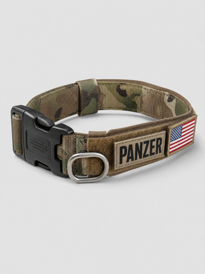 Personalized 1.5" Tactical Dog Collar with Handle