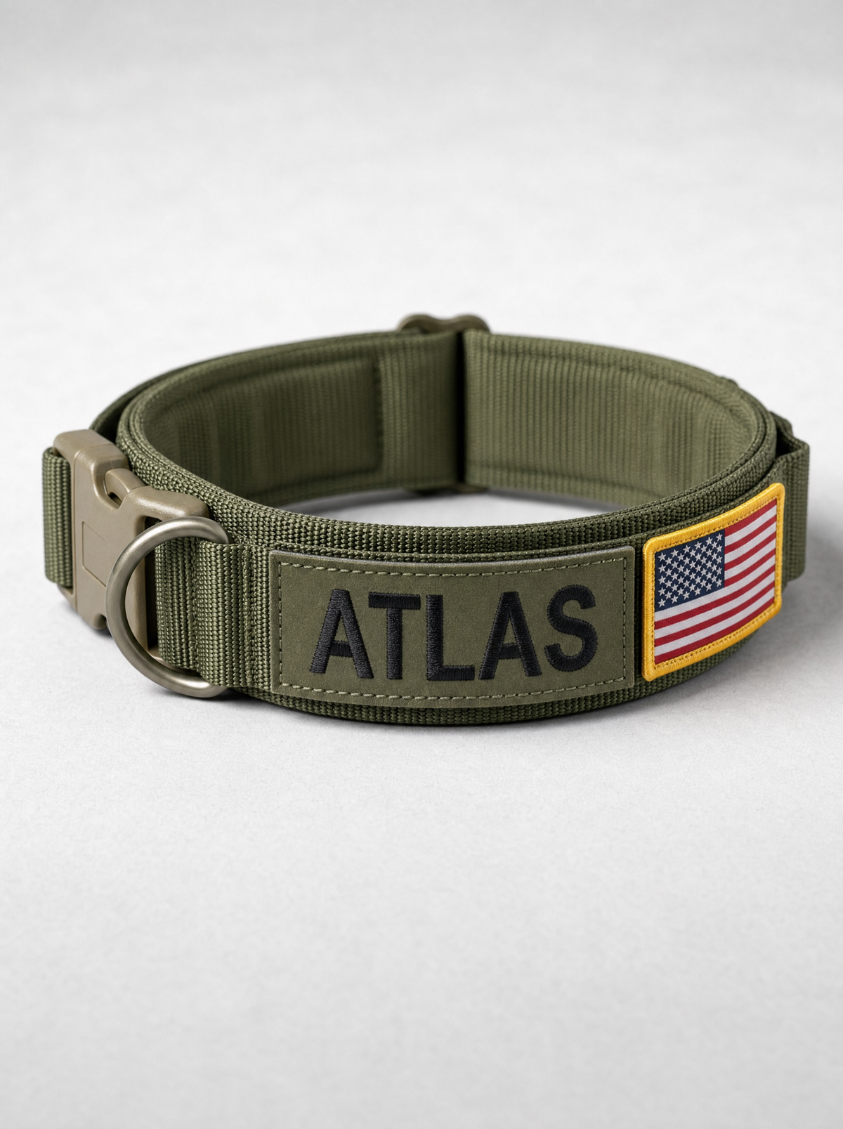 Personalized 1.5" Tactical Dog Collar with Handle