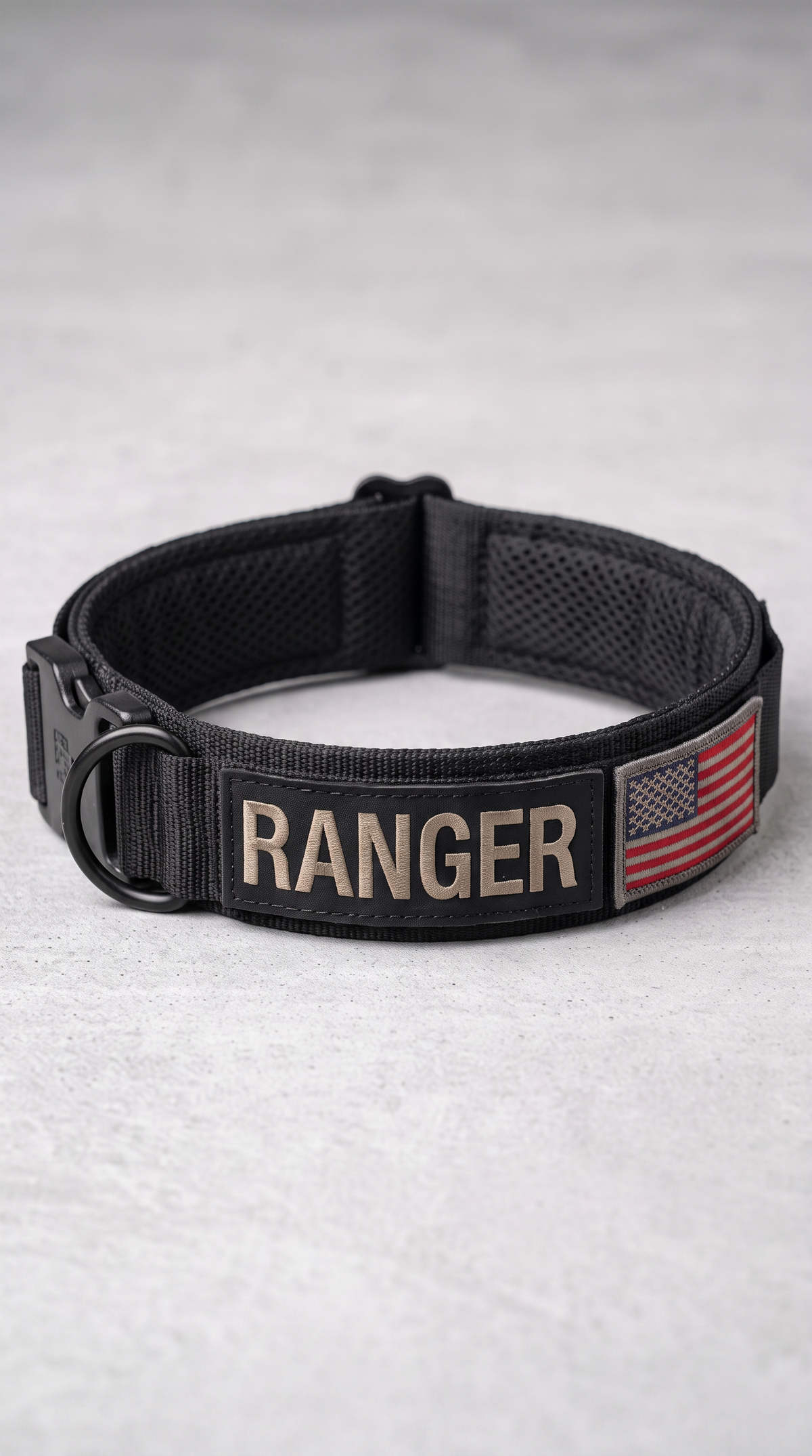 Personalized 1.5" Tactical Dog Collar with Handle